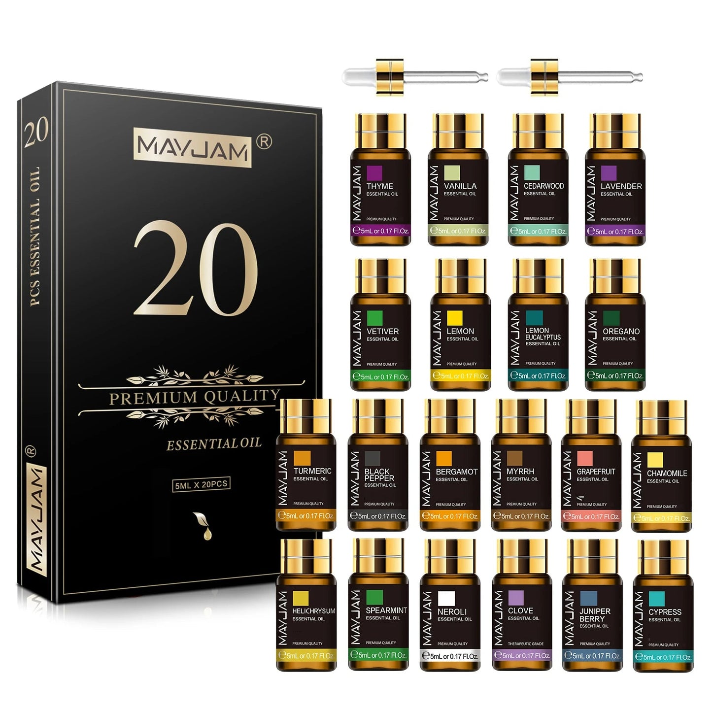💨 Set 20x Oli Essenziali Naturali MAYJAM - Il mio negozio